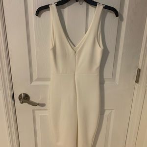 Lulus Boutique White Sleeveless Bodycon Midi Dress